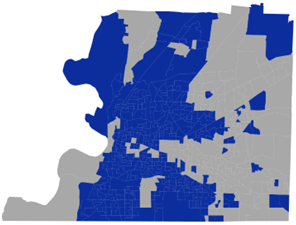 Shelby County 2022 LID qualifying areas